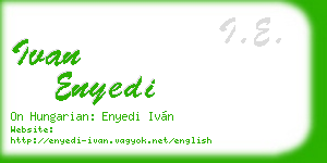 ivan enyedi business card