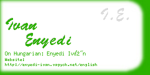 ivan enyedi business card